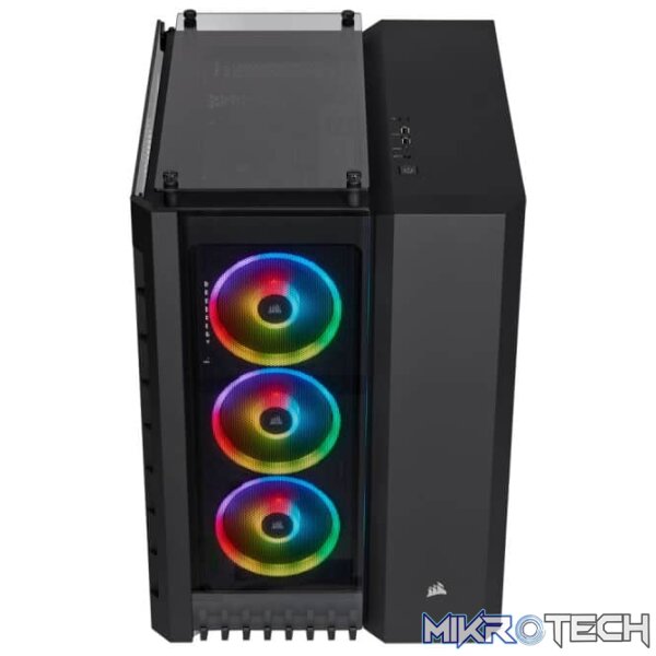 Corsair Crystal Series 680X Black RGB E-ATX Chassis with Tempered Glass Side Panel - Image 3